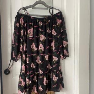 Aqua by Bloomingdale’s off the shoulder dress